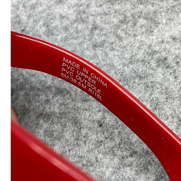 Michael Kors Red Cord Bed  Flip Flop T Strap Thong Sandals Women 8M/38.5 - Picture 6 of 6